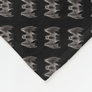 Spooky  Bats Gothic Punk Fleece Blanket