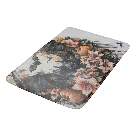 Spooky Bats Halloween Bath Mat (Gekanteld)