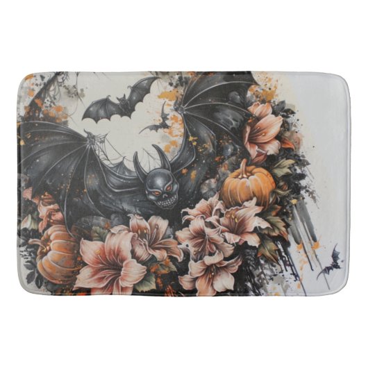 Spooky Bats Halloween Bath Mat (Voorkant)
