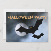 Spooky Bats Halloween Invitations Kaart (Voorkant)