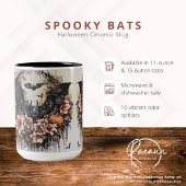 Spooky Bats Halloween Keramische Mok