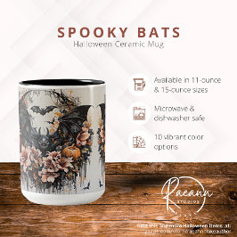 Spooky Bats Halloween Keramische Mok