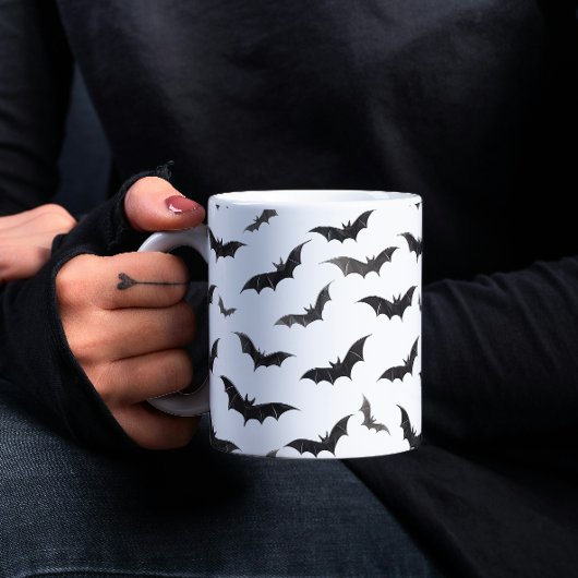 Spooky Bats Halloween Koffiemok