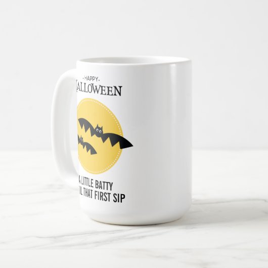 Spooky Bats  Halloween Koffiemok (Voorkant links)