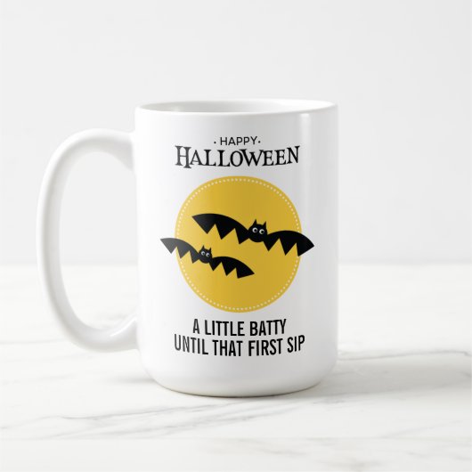 Spooky Bats  Halloween Koffiemok (Links)
