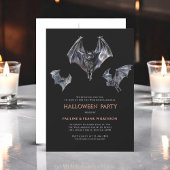 Spooky Bats Halloween Kostuumfeest Kaart