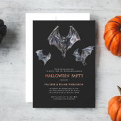 Spooky Bats Halloween Kostuumfeest Kaart