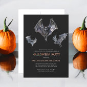 Spooky Bats Halloween Kostuumfeest Kaart