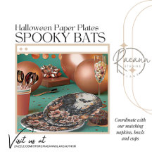 Spooky Bats Halloween Paper Borden