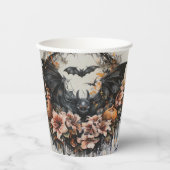 Spooky Bats Halloween Papieren Bekers (Voorkant)