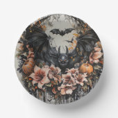 Spooky Bats Halloween Papieren Kommen (Voorkant)