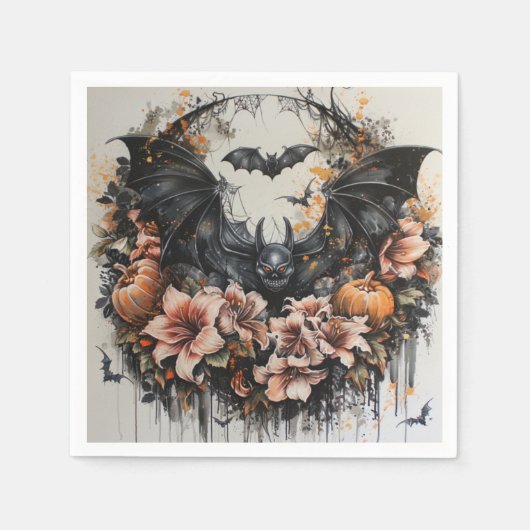 Spooky Bats Halloween Papieren servetten (Voorkant)