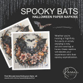 Spooky Bats Halloween Papieren servetten