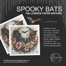 Spooky Bats Halloween Papieren servetten