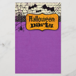Spooky Bats Halloween Stationery Briefpapier
