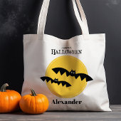 Spooky Bats Halloween Tote Bag