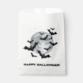 Spooky Bats Happy Halloween Party Bedankzakje (Voorkant)