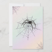 Spooky Bats Pastel Halloween verjaardagsfeestje Kaart (Achterkant)