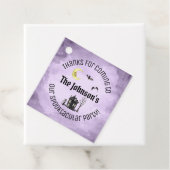 Spooky Bedankt Paarse Halloween Kostuum Party Bedankjes Labels (In situ)