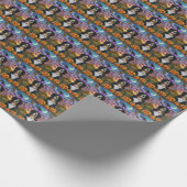 Spooky Berner Mountain Halloween Witch Pumpkin Cadeaupapier (Hoek)