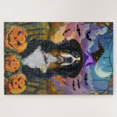 Spooky Berner Mountain Halloween Witch Pumpkin Legpuzzel (Horizontaal)