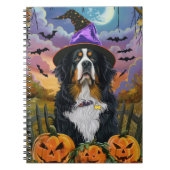 Spooky Berner Mountain Halloween Witch Pumpkin Notitieboek (Voorkant)