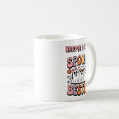 Spooky Besties Pastel Retro Ghost Friends Koffiemok (Voorkant rechts)