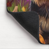 Spooky Biewer Terriër Halloween Heks en Pompoen Muismat (Hoek)