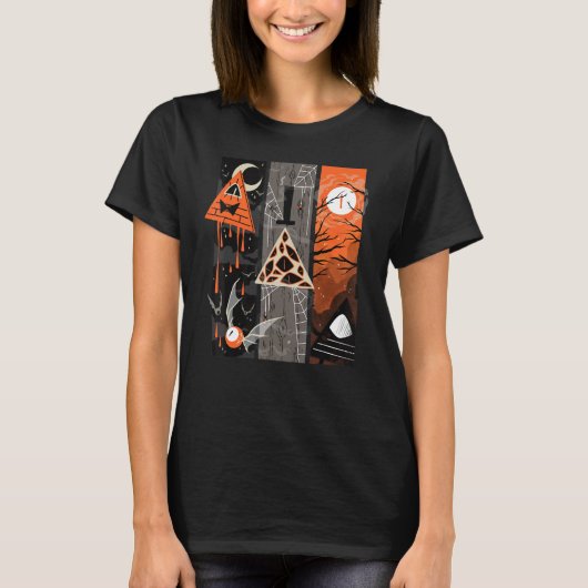 Spooky Billl Triangle Vintage Costume T-shirt (Voorkant)