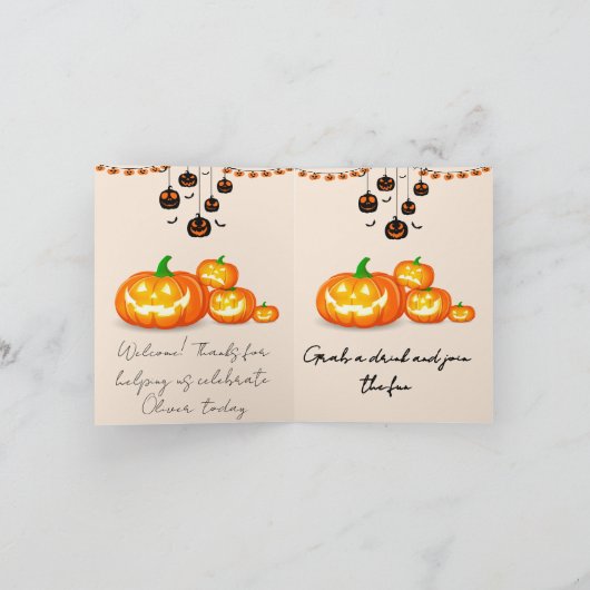 Spooky Birthday Invitation Editable Digital Down (Binnen)