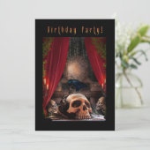 Spooky Birthday Party Invitation - Ravens Den Kaart (Staand voorkant)