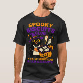 Spooky Biscuits Club Cat Halloween Funny Baking  T-shirt (Voorkant)