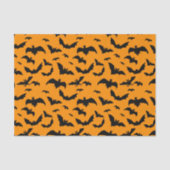 Spooky Black Bats voor Halloween Tissuepapier (Voorkant)