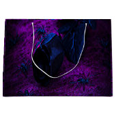 Spooky Black Blue Roos, Black Spiders, Paars, ZSG Groot Cadeauzakje (Voorkant)