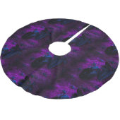 Spooky Black Blue Roos, Black Spiders, Paars, ZSG Kerstboom Rok (Gekanteld)