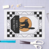 Spooky Black Cat - Art Deco Tissuepapier (Craft)