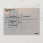 Spooky Black Cat Bats & Full Moon Halloween Uitnod Briefkaart (Achterkant)