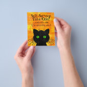 Spooky Black Cat Halloween Flyer (Hand)