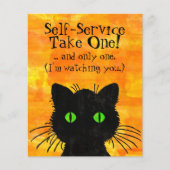 Spooky Black Cat Halloween Flyer (Voorkant)