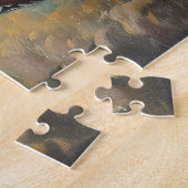 Spooky Black Cat Halloween Legpuzzel (Zijkant)