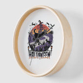 Spooky Black Cat Halloween Night -  Haunted (Hoek)