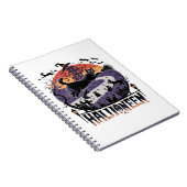 Spooky Black Cat Halloween Night -  Haunted Notitieboek (Rechterzijde)