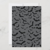 Spooky Black Cat Halloween Party Kaart (Achterkant)