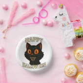 Spooky Black Cat Halloween Party Papieren Kommen (Feest)