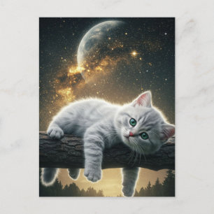 Spooky Black Cat Halloween Wallpaper - 2025 Nacht! Feestdagenkaart