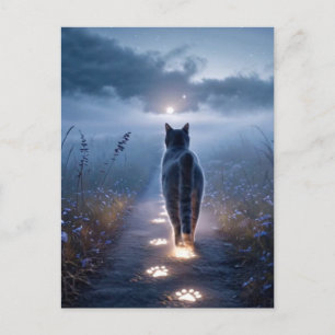 Spooky Black Cat Halloween Wallpaper - 2025 Nacht! Feestdagenkaart