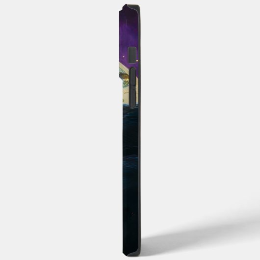 SPOOKY BLACK CAT MET GROENE OGEN EN KANDLE Case-Mate iPhone CASE (Achterkant / Links)