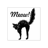 Spooky Black Cat Rubberstempel (Afrduk)