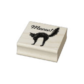 Spooky Black Cat Rubberstempel (Stempel)