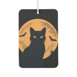 Spooky Black Cat Silhouette Halloween Luchtverfrisser